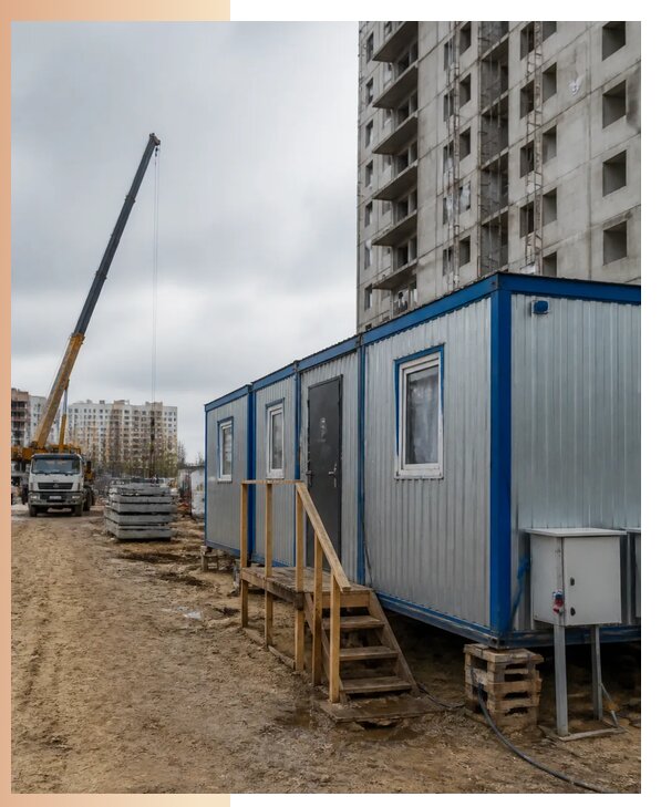 Аренда строительных вагончиков для рабочих в Барнауле